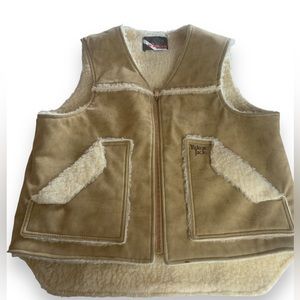 Yukon Jack - Full Zip Faux Sherpa Fleece Vest‎ - Size L
